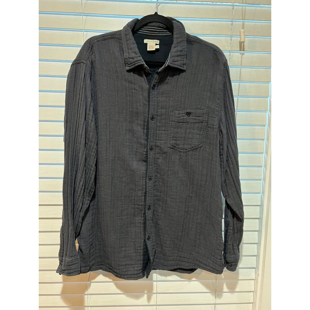 Carbon 2 Cobalt Long Sleeve Button Up Shirt‎ - Size L